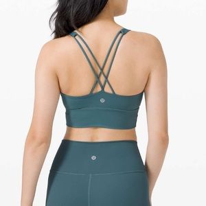Lululemon Free To Be Bra Long Line *Light Support, A/B Cup
Desert Teal